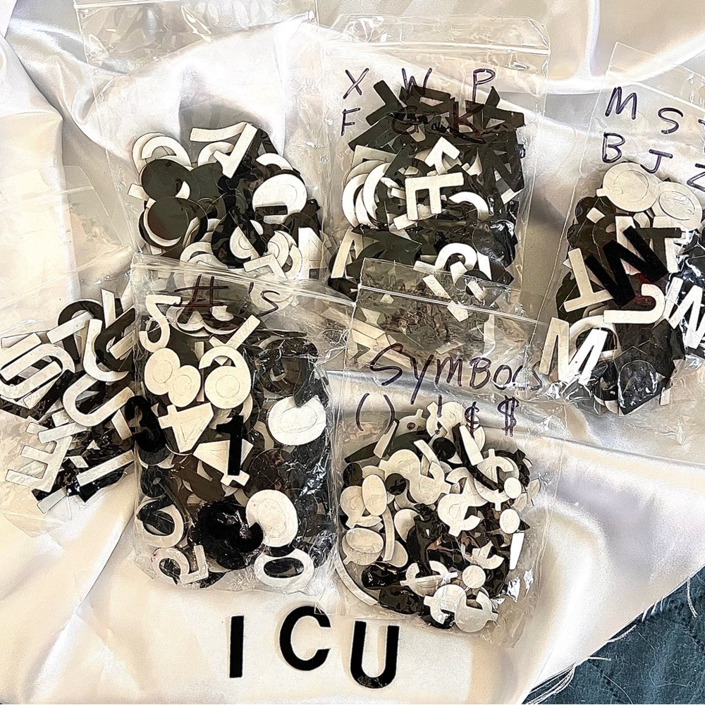 CRAFTERS Adhesive 1” Letter, Number & Symbol Set Crafting Art Banners - Picture 2 of 6